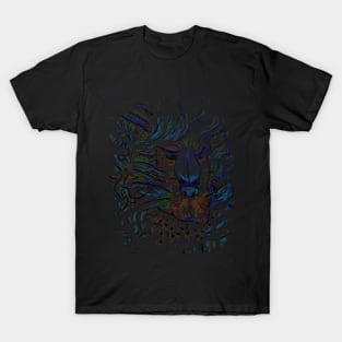 Glow Lion Art T-Shirt